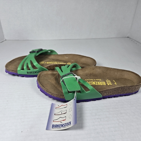 Birkenstock Molina Birk-flor Graceful Green Slide Sandal Size EU 35 Nar W4 or Y2 - Picture 5 of 10